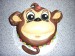 Opička k narozeninám-čokoláda,ořechy,kokos