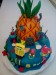Spongebob a kamarádi-ananasový,karamelový a čokoládový krém